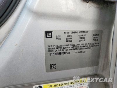 Zdjęcie 12 z 12 samochodu: 2011 CHEVROLET MALIBU 1LT VIN:1G1ZC5E18BF240130 - miniatura