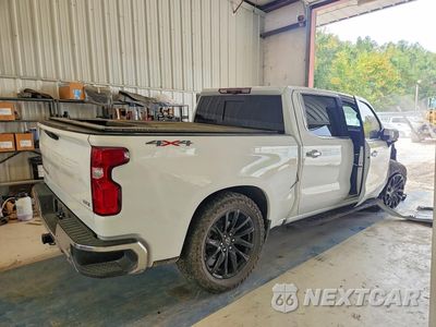 Trzecie zdjęcie samochodu z tyłu: 2022 CHEVROLET SILVERADO K1500 LTZ VIN:1GCUDGET3NZ524196 - miniatura