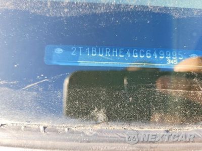 Zdjęcie 12 z 12 samochodu: 2016 TOYOTA COROLLA L VIN:2T1BURHE4GC649995 - miniatura
