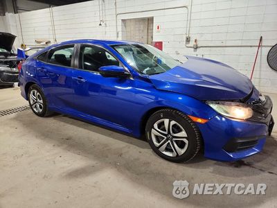 Czwarte zdjęcie samochodu z boku: 2017 HONDA CIVIC LX VIN:19XFC2F55HE066028 - miniatura