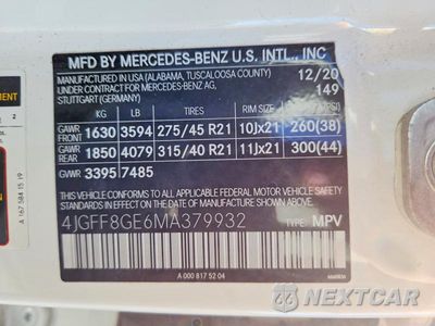 Zdjęcie 13 z 13 samochodu: 2021 MERCEDES-BENZ GLS 580 4MATIC VIN:4JGFF8GE6MA379932 - miniatura