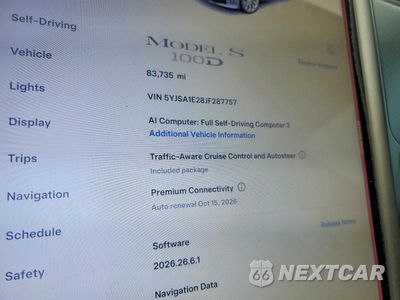 Zdjęcie 9 z 13 samochodu: 2018 TESLA MODEL S VIN:5YJSA1E28JF287757 - miniatura