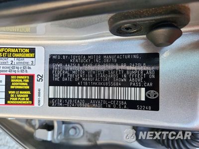 Zdjęcie 12 z 12 samochodu: 2019 TOYOTA CAMRY SE VIN:4T1B11HKXKU855684 - miniatura