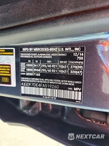 Zdjęcie 14 z 14 samochodu: 2015 MERCEDES-BENZ GL 550 4MATIC VIN:4JGDF7DE4FA519260 - miniatura