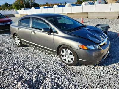 Czwarte zdjęcie samochodu z boku: 2007 HONDA CIVIC LX VIN:1HGFA16557L109385 - miniatura