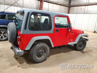 Trzecie zdjęcie samochodu z tyłu: 1998 JEEP WRANGLER / TJ SE VIN:1J4FY29P2WP736091 - miniatura
