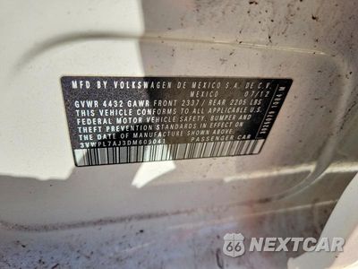 Zdjęcie 13 z 13 samochodu: 2013 VOLKSWAGEN JETTA TDI VIN:3VWPL7AJ3DM609041 - miniatura