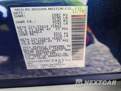 Zdjęcie 14 z 14 samochodu: 2019 NISSAN ROGUE SL VIN:5N1AT2MTXKC745332 - miniatura