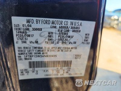 Zdjęcie 12 z 12 samochodu: 2004 FORD F150 VIN:1FTRF12W24NB32425 - miniatura