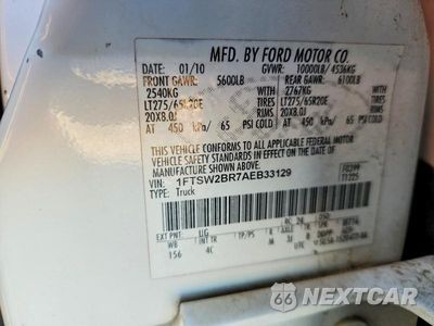 Zdjęcie 12 z 12 samochodu: 2010 FORD F250 SUPER DUTY VIN:1FTSW2BR7AEB33129 - miniatura