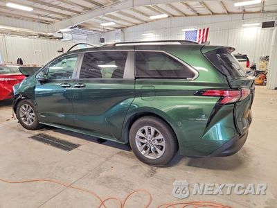 Drugie zdjęcie samochodu z przodu: 2021 TOYOTA SIENNA XLE VIN:5TDYSKFC5MS036652 - miniatura