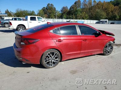 Trzecie zdjęcie samochodu z tyłu: 2019 HYUNDAI ELANTRA SPORT VIN:KMHD04LB8KU886842 - miniatura
