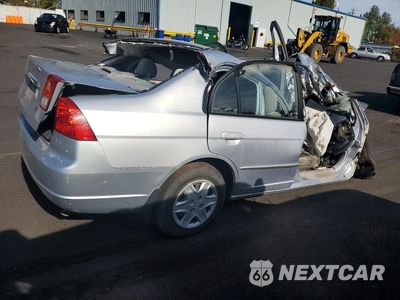 Trzecie zdjęcie samochodu z tyłu: 2003 HONDA CIVIC LX VIN:1HGES16583L002785 - miniatura