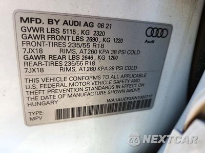 Zdjęcie 13 z 13 samochodu: 2022 AUDI Q3 PREMIUM 40 VIN:WA1AUCF3XN1002717 - miniatura