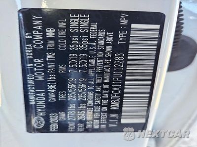 Zdjęcie 13 z 13 samochodu: 2023 HYUNDAI TUCSON SEL CONVENIENCE VIN:KM8JFCA11PU112283 - miniatura
