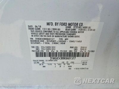 Zdjęcie 13 z 13 samochodu: 2019 SPECIALIZED AUTOMOBILE VIN:2FMGK5C88KBA01577 - miniatura