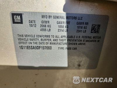 Zdjęcie 13 z 13 samochodu: 2013 CHEVROLET MALIBU 2LT VIN:1G11E5SA9DF197660 - miniatura