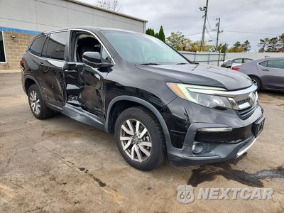 Czwarte zdjęcie samochodu z boku: 2019 HONDA PILOT EXL VIN:5FNYF6H50KB072793 - miniatura