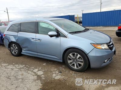Czwarte zdjęcie samochodu z boku: 2014 HONDA ODYSSEY TOURING VIN:5FNRL5H94EB131682 - miniatura