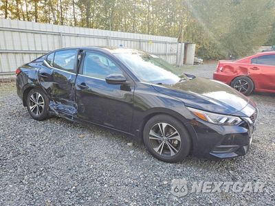 Czwarte zdjęcie samochodu z boku: 2021 NISSAN SENTRA SV VIN:3N1AB8CV3MY310551 - miniatura