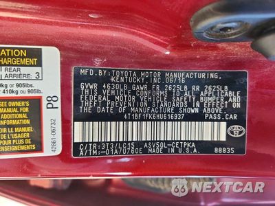 Zdjęcie 12 z 12 samochodu: 2017 TOYOTA CAMRY XSE VIN:4T1BF1FK6HU616937 - miniatura