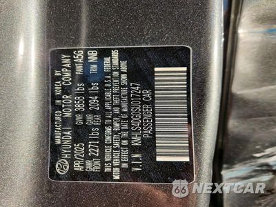 Zdjęcie 12 z 12 samochodu: 2025 HYUNDAI ELANTRA SEL VIN:KMHLS4DG0SU017247 - miniatura