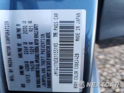 Zdjęcie 12 z 12 samochodu: 2014 MAZDA 6 TOURING VIN:JM1GJ1T65E1155193 - miniatura