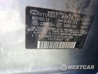 Zdjęcie 13 z 13 samochodu: 2015 HYUNDAI ELANTRA GT BASE VIN:KMHD35LH1FU241585 - miniatura