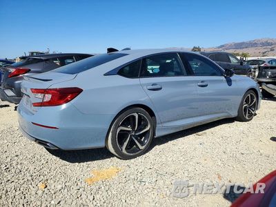 Trzecie zdjęcie samochodu z tyłu: 2022 HONDA ACCORD SPORT VIN:1HGCV1F30NA110667 - miniatura