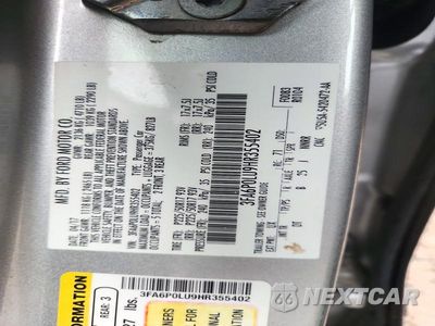 Zdjęcie 12 z 12 samochodu: 2017 FORD FUSION SE HYBRID VIN:3FA6P0LU9HR355402 - miniatura