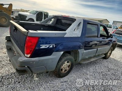 Trzecie zdjęcie samochodu z tyłu: 2002 CHEVROLET AVALANCHE K1500 VIN:3GNEK13T02G273330 - miniatura