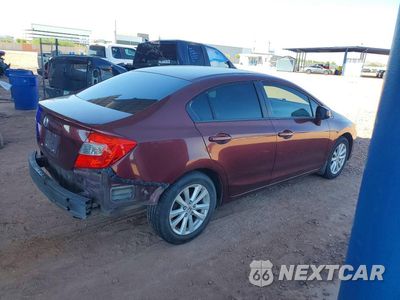Trzecie zdjęcie samochodu z tyłu: 2012 HONDA CIVIC EX VIN:19XFB2F85CE301534 - miniatura