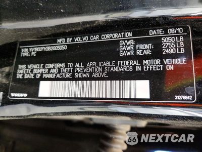 Zdjęcie 12 z 12 samochodu: 2011 VOLVO S60 T6 VIN:YV1902FH3B2005050 - miniatura