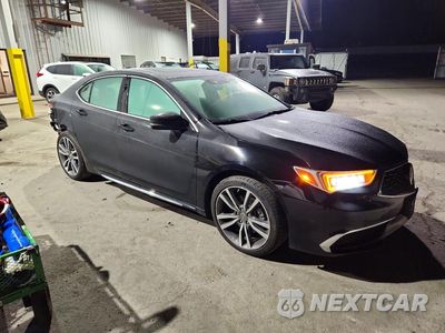 Czwarte zdjęcie samochodu z boku: 2019 ACURA TLX TECHNOLOGY VIN:19UUB2F41KA006311 - miniatura