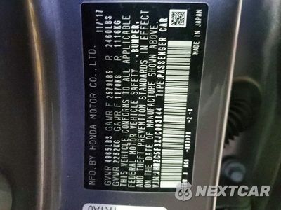 Zdjęcie 12 z 12 samochodu: 2018 HONDA CLARITY TOURING VIN:JHMZC5F3XJC003144 - miniatura
