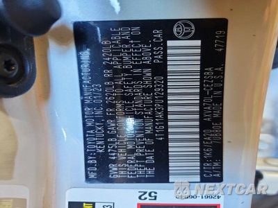 Zdjęcie 13 z 13 samochodu: 2023 TOYOTA CAMRY SE VIN:4T1G11AK3PU129320 - miniatura