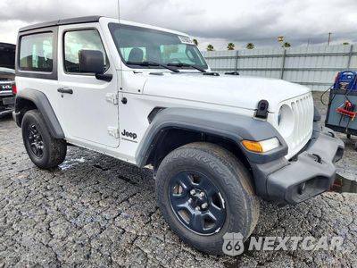 Czwarte zdjęcie samochodu z boku: 2023 JEEP WRANGLER SPORT VIN:1C4HJXAG0PW582807 - miniatura