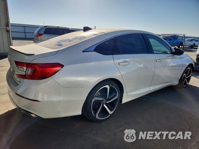 Trzecie zdjęcie samochodu z tyłu: 2021 HONDA ACCORD SPORT VIN:1HGCV1F34MA066736 - miniatura