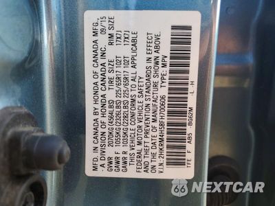Zdjęcie 12 z 12 samochodu: 2015 HONDA CR-V EX VIN:2HKRM4H58FH700606 - miniatura