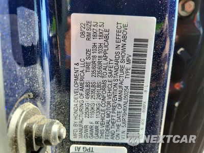 Zdjęcie 12 z 12 samochodu: 2022 HONDA CR-V EXL VIN:5J6RT6H8XNL050254 - miniatura