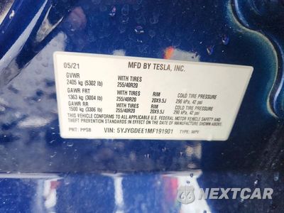 Zdjęcie 13 z 13 samochodu: 2021 TESLA MODEL Y VIN:5YJYGDEE1MF191901 - miniatura