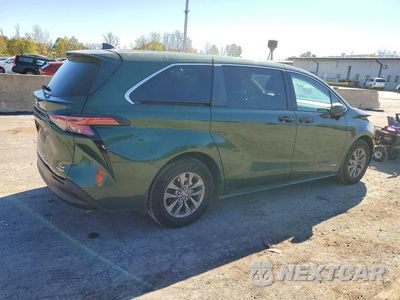 Trzecie zdjęcie samochodu z tyłu: 2021 TOYOTA SIENNA LE VIN:5TDKRKEC3MS027581 - miniatura