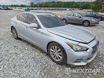 Czwarte zdjęcie samochodu z boku: 2015 INFINITI Q50 HYBRID PREMIUM VIN:JN1AV7AR7FM850398 - miniatura