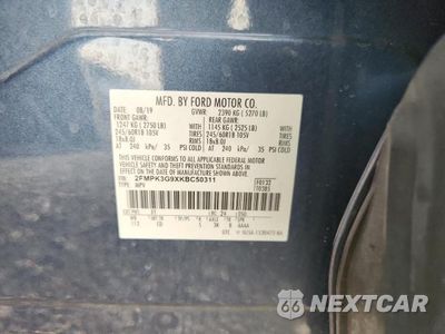 Zdjęcie 13 z 13 samochodu: 2019 FORD EDGE SE VIN:2FMPK3G9XKBC50311 - miniatura