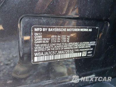 Zdjęcie 12 z 12 samochodu: 2018 BMW 530 XI VIN:WBAJA7C57JWA72510 - miniatura