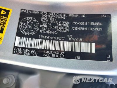 Zdjęcie 13 z 13 samochodu: 2014 TOYOTA HIGHLANDER HYBRID LIMITED VIN:5TDDCRFH8ES006207 - miniatura