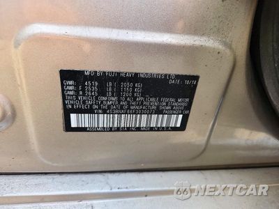 Zdjęcie 12 z 12 samochodu: 2015 SUBARU LEGACY 2.5I PREMIUM VIN:4S3BNAF66F3030073 - miniatura