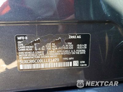 Zdjęcie 13 z 13 samochodu: 2020 BMW X5 XDRIVE40I VIN:5UXCR6C09LLL81429 - miniatura