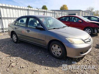 Czwarte zdjęcie samochodu z boku: 2005 HONDA CIVIC DX VP VIN:1HGES16355L026012 - miniatura