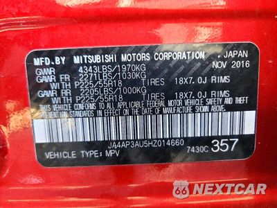 Zdjęcie 12 z 12 samochodu: 2017 MITSUBISHI OUTLANDER SPORT ES VIN:JA4AP3AU5HZ014660 - miniatura